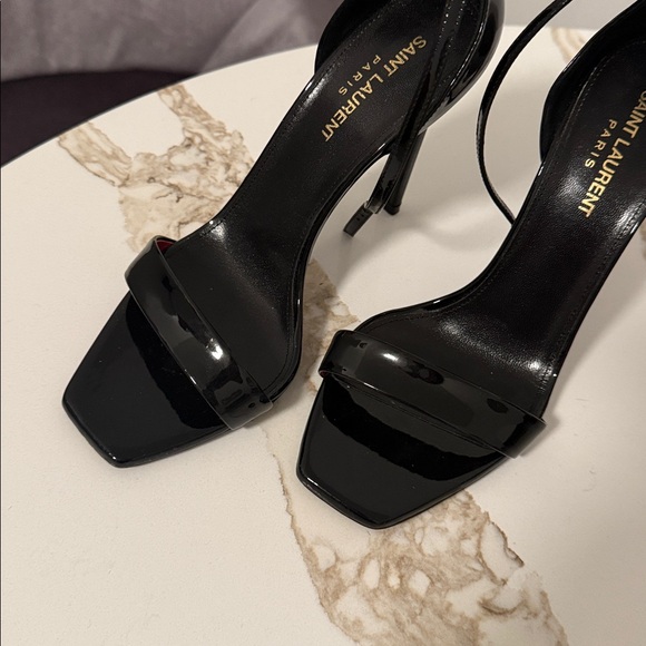 Saint Laurent Patent Leather High Heel Sandals Size 38 - Picture 2 of 9